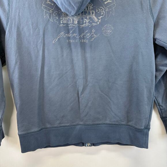 FRYE Full Zip Hoodie Bering Sea Cotton Graphic Logo Size XL Casual Streetwear - Picture 11 of 15